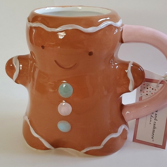 Gingerbread Man Candy Land Cupcakes & Cashmere Themed Christmas Holiday Mug - Picture 7 of 10
